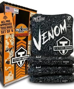 Titan Bags Venom Cornhole Bags - 6" x 6" ACL PRO Aprobado