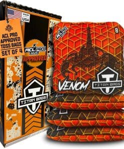 Titan Bags Venom Cornhole Bags - 6" x 6" ACL PRO Approved