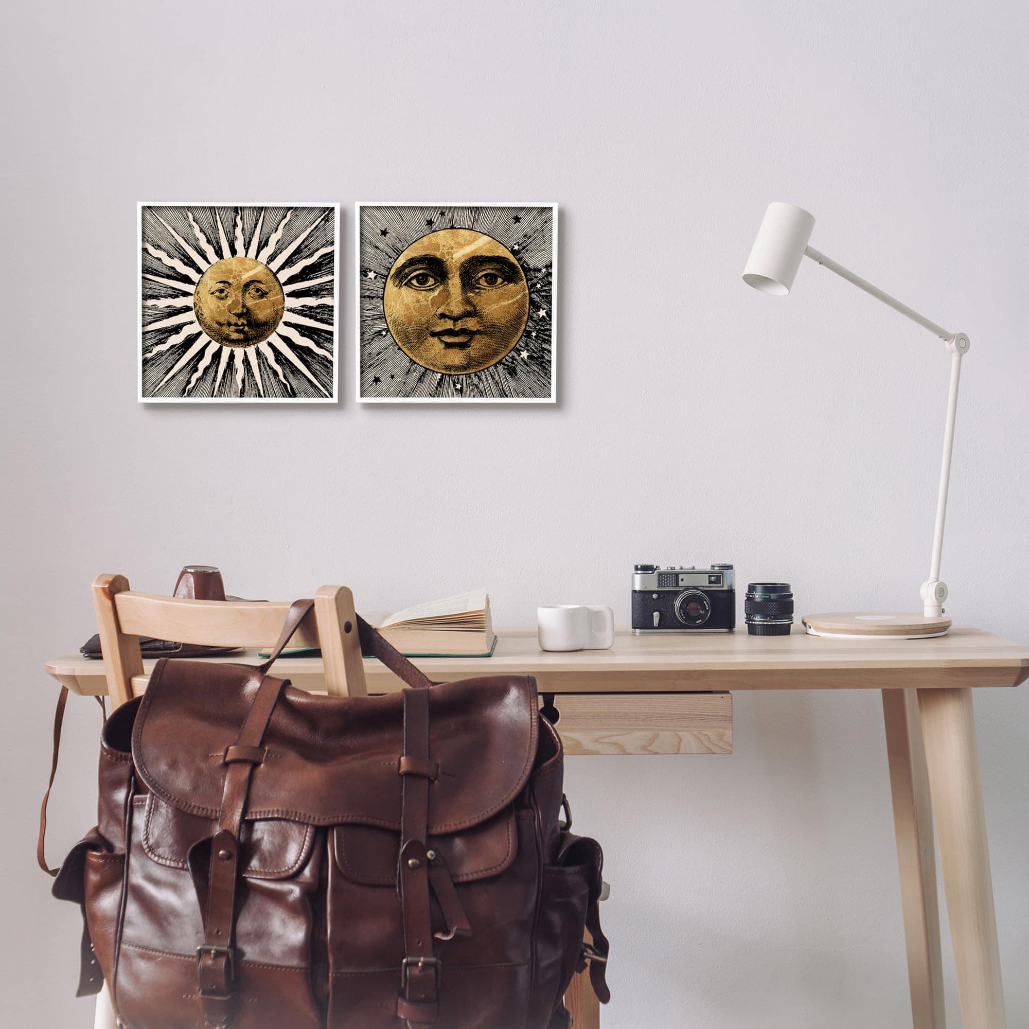 Conjunto de Arte Gicl� Boho Sun & Moon de Stupell - Imagen 3