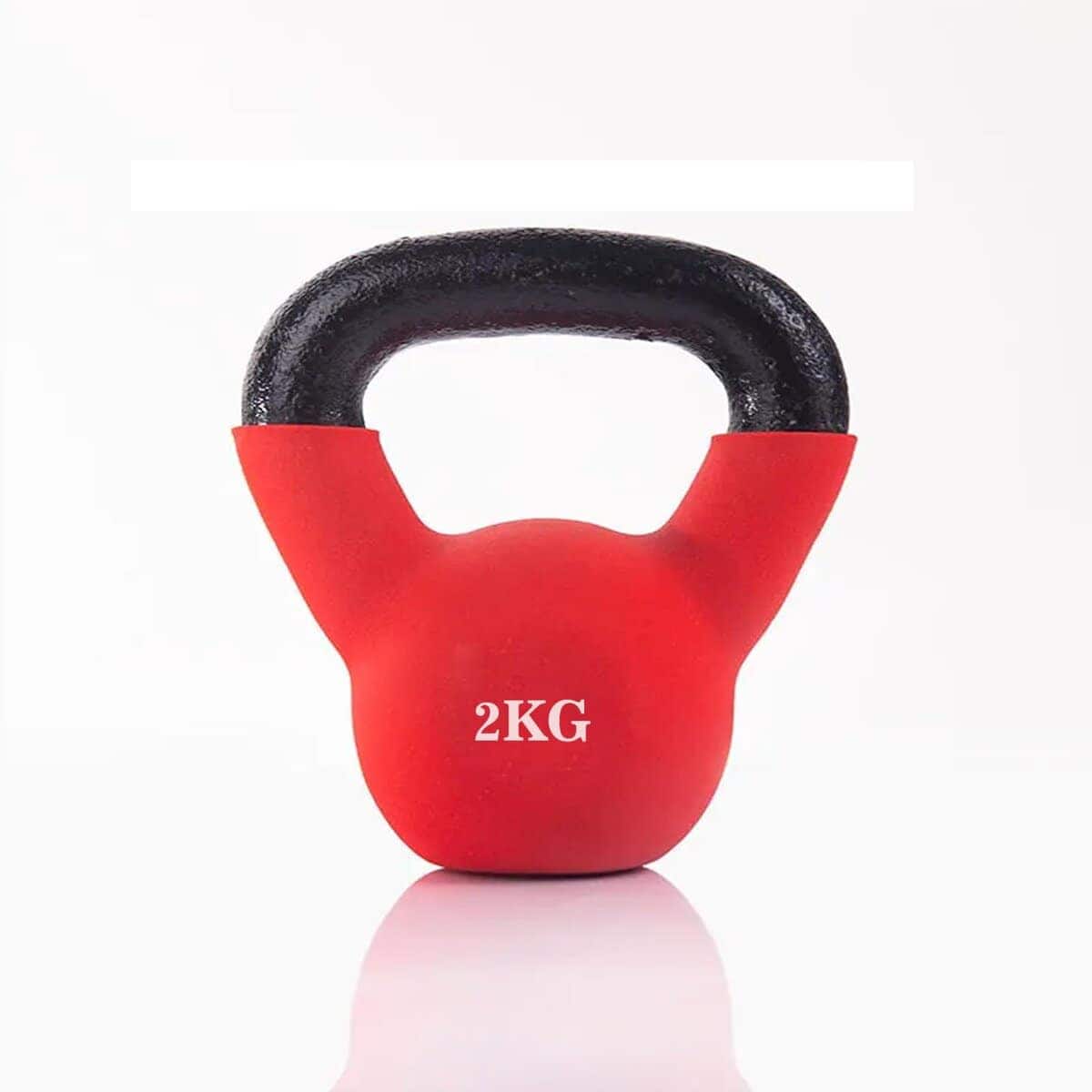 Kettlebell de Hierro Fundido Recubierto de Polvo con Fondo - Imagen 6