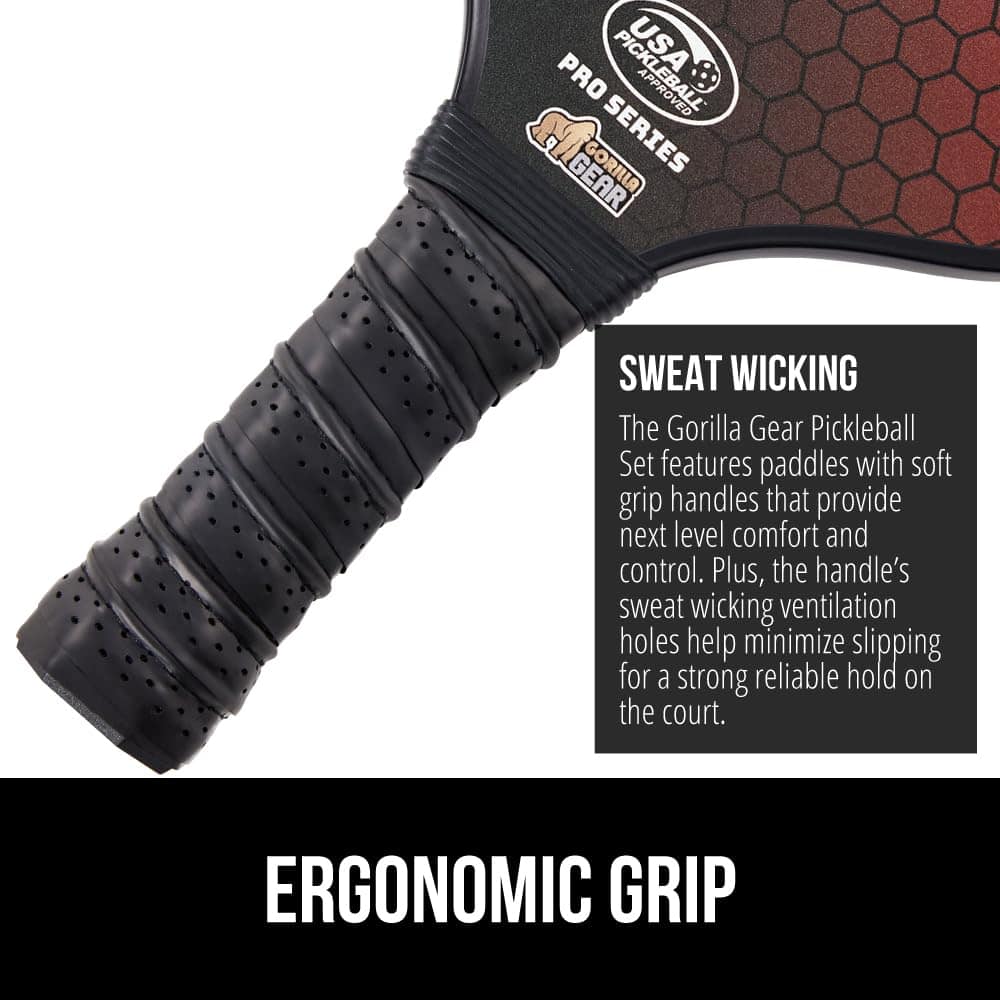 Juego de 2 paletas de pickleball Gorilla Gear aprobadas por - Imagen 7