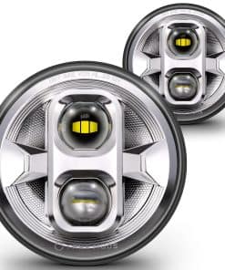 Faros LED redondos de 7 pulgadas TRUE MODS H6024 2d1 Cromo