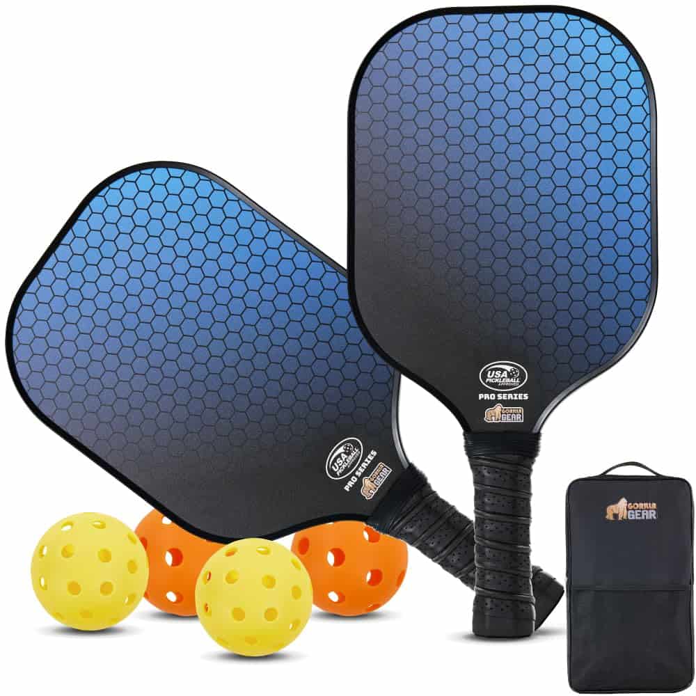Set de 2 Paletas de Pickleball Gorilla Gear -Azul