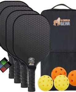 Set de 4 Palas de Pickleball Gorilla Gear Aprobadas por la