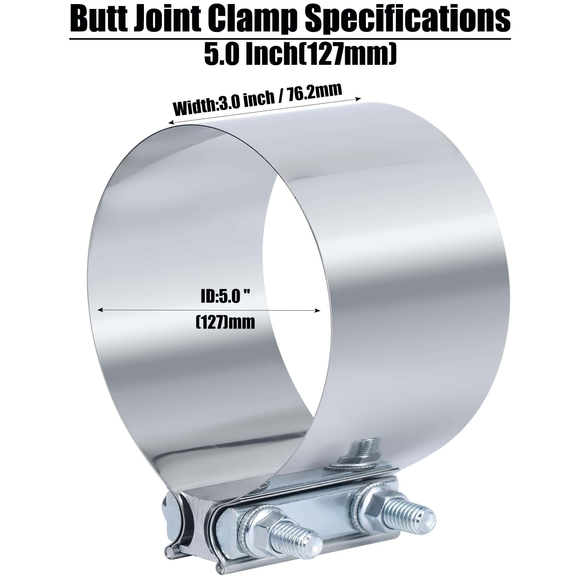 Abrazadera de Escape de 5.0 Pulgadas Vitonsbay, Abrazadera - Imagen 4