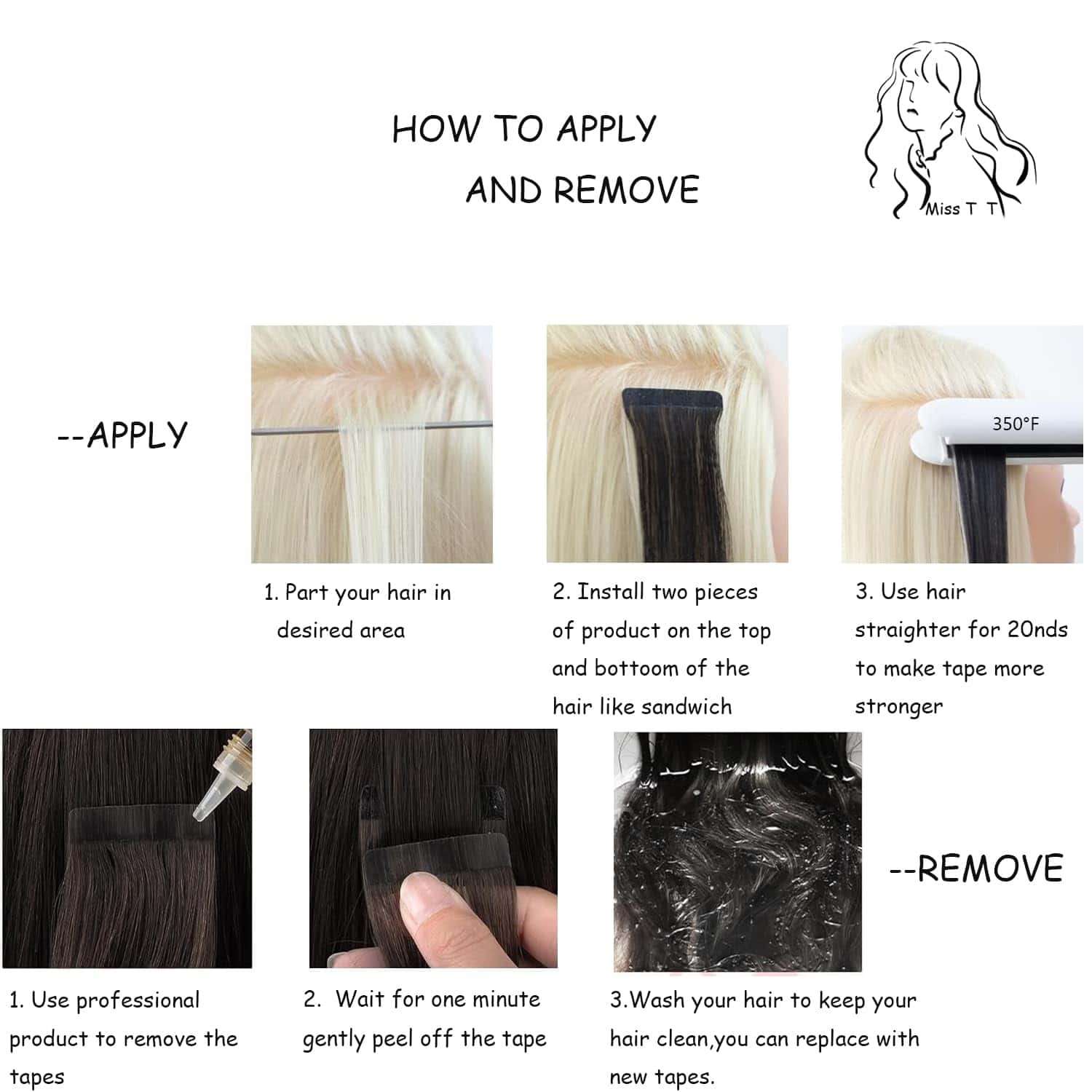 Extensiones de cabello con cinta Miss Trose Trover de - Imagen 7