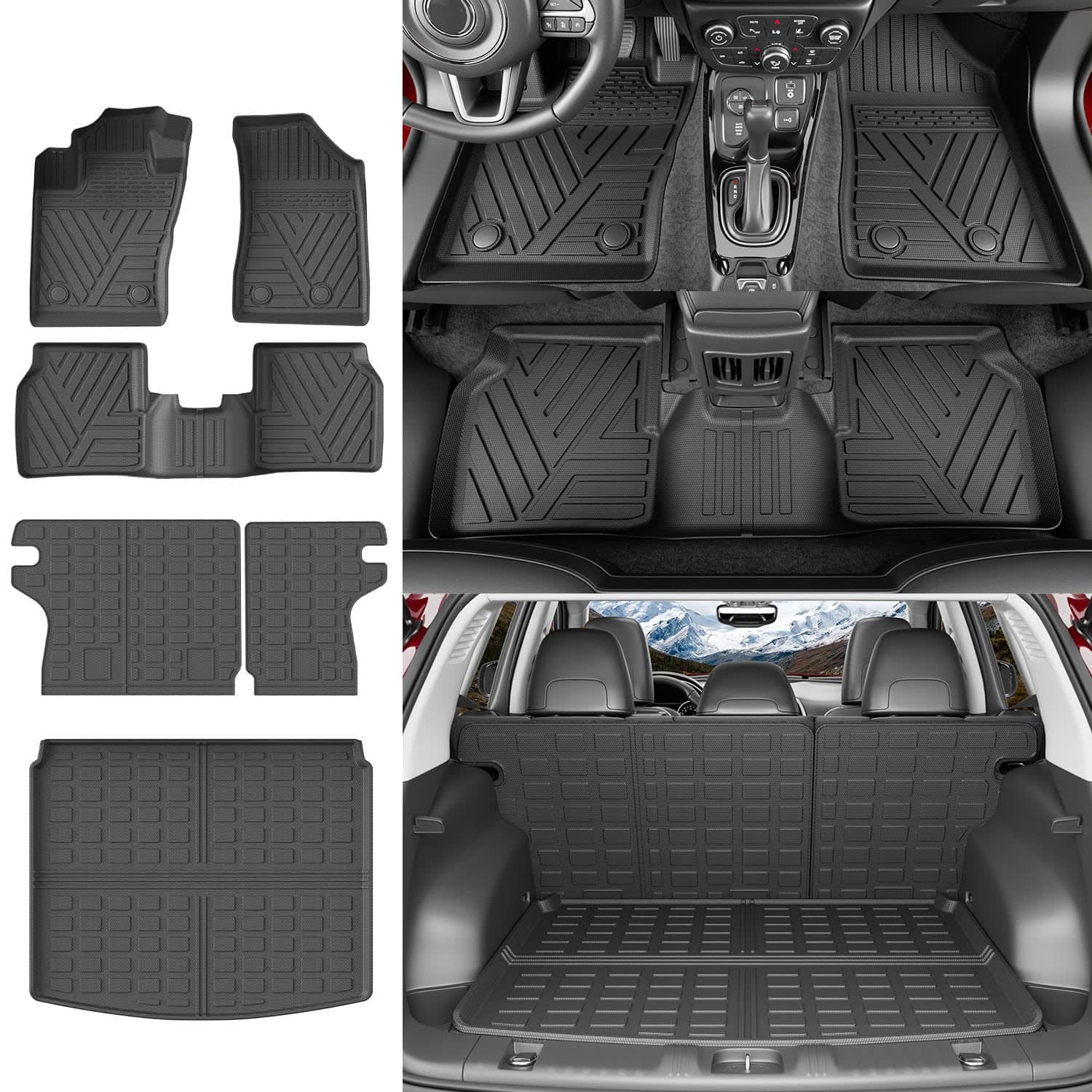 Tapete para el piso compatible con Jeep Compass 2017-2025