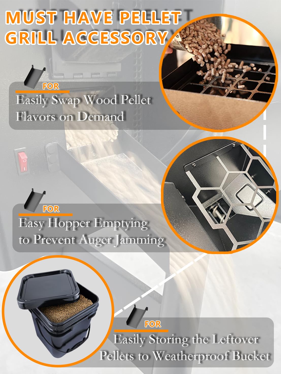 Canal de Ayuda Magnético para Pellet Smoker: Recolecta de - Imagen 3