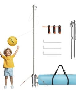 Set de Tetherball Trymaker, Pelotas y Cuerda con Base, Kit