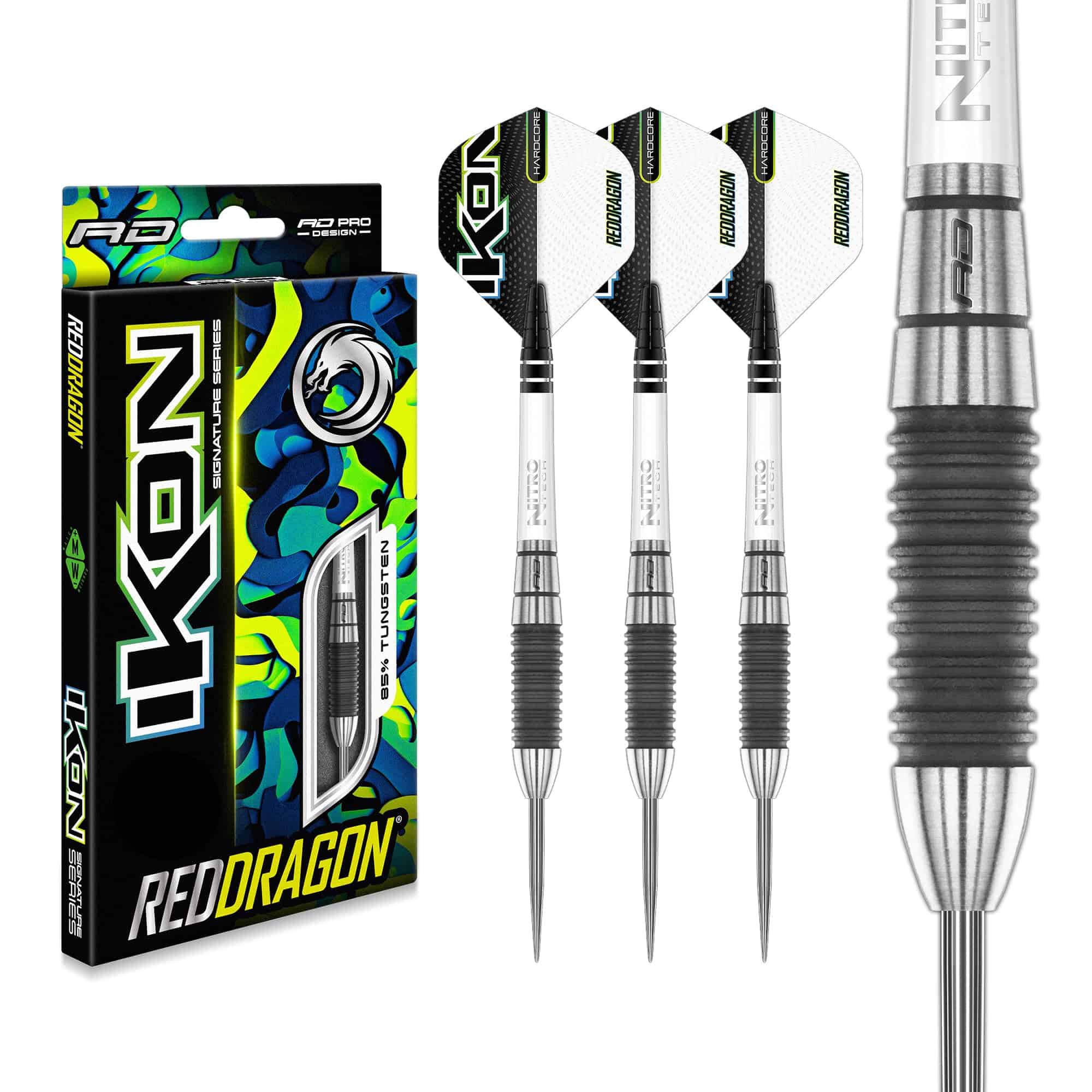 Set de Dardos Profesionales RED DRAGON Ikon 1.2 de 22