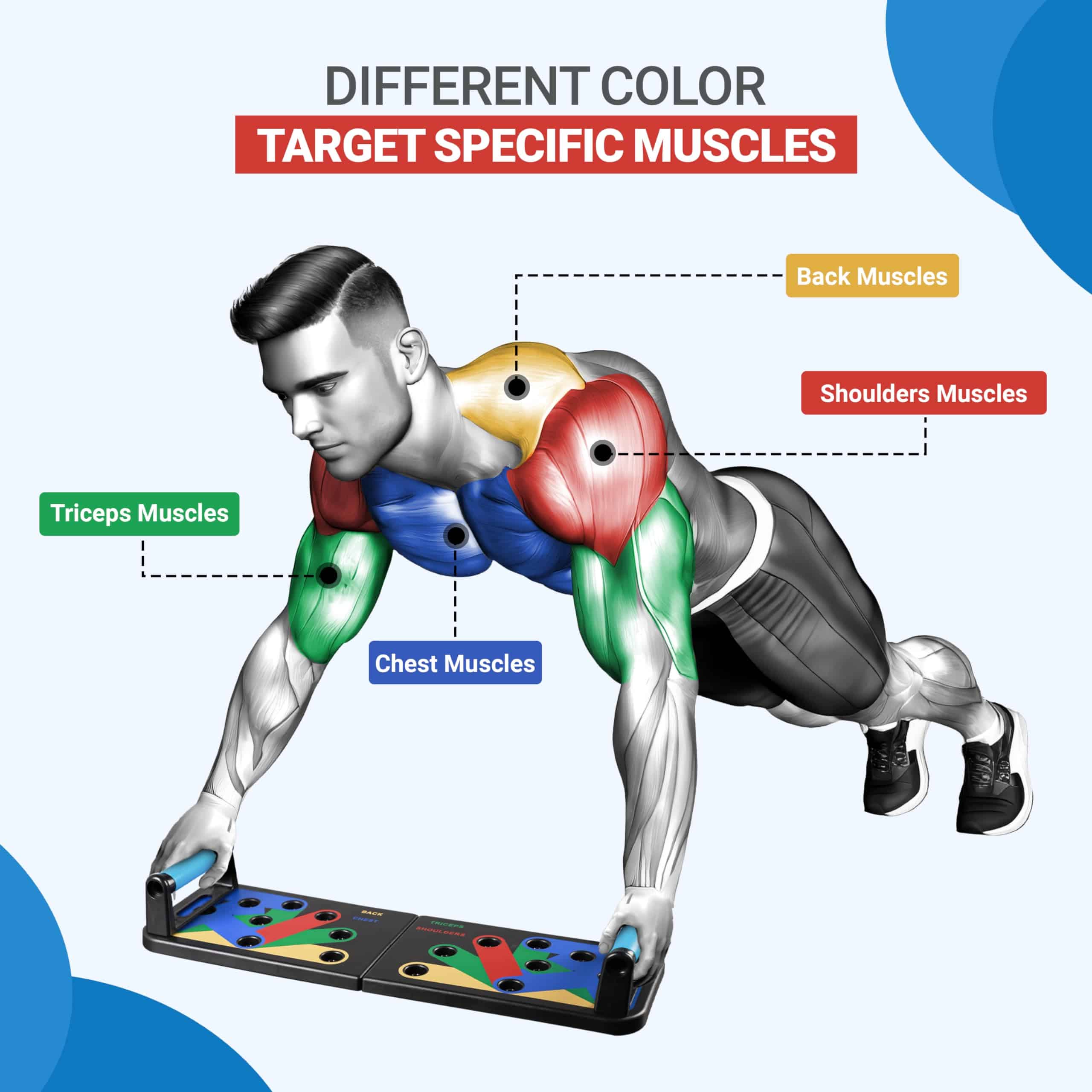 Tablero de Flexiones DASZERX para Hombres y Mujeres, - Imagen 6