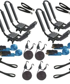 Porta kayak para techo (J-Style) - Paquete de 2 unidades,