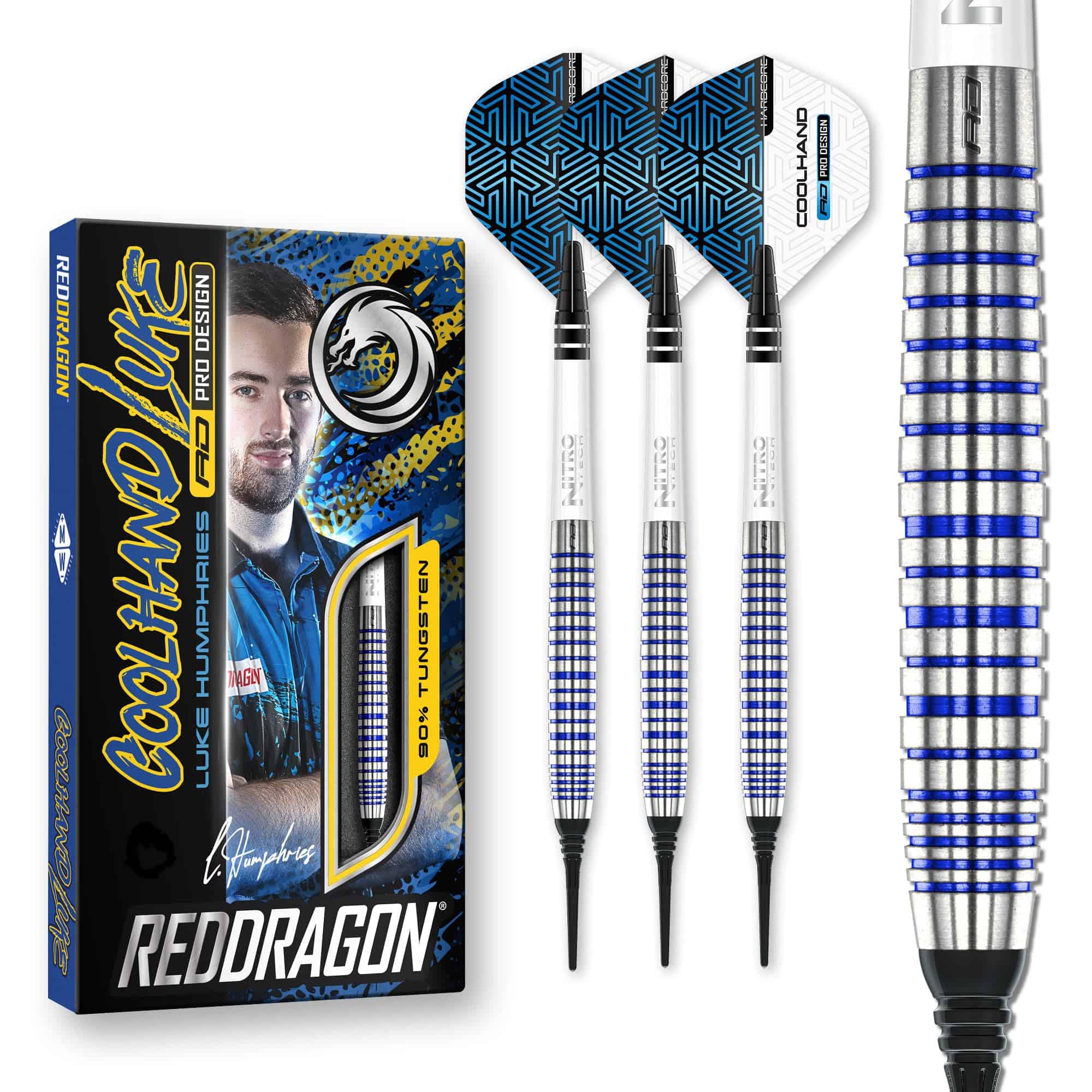 RED DRAGON Luke Humphries TX3 Cool Blue SE 20 Gram Juego de