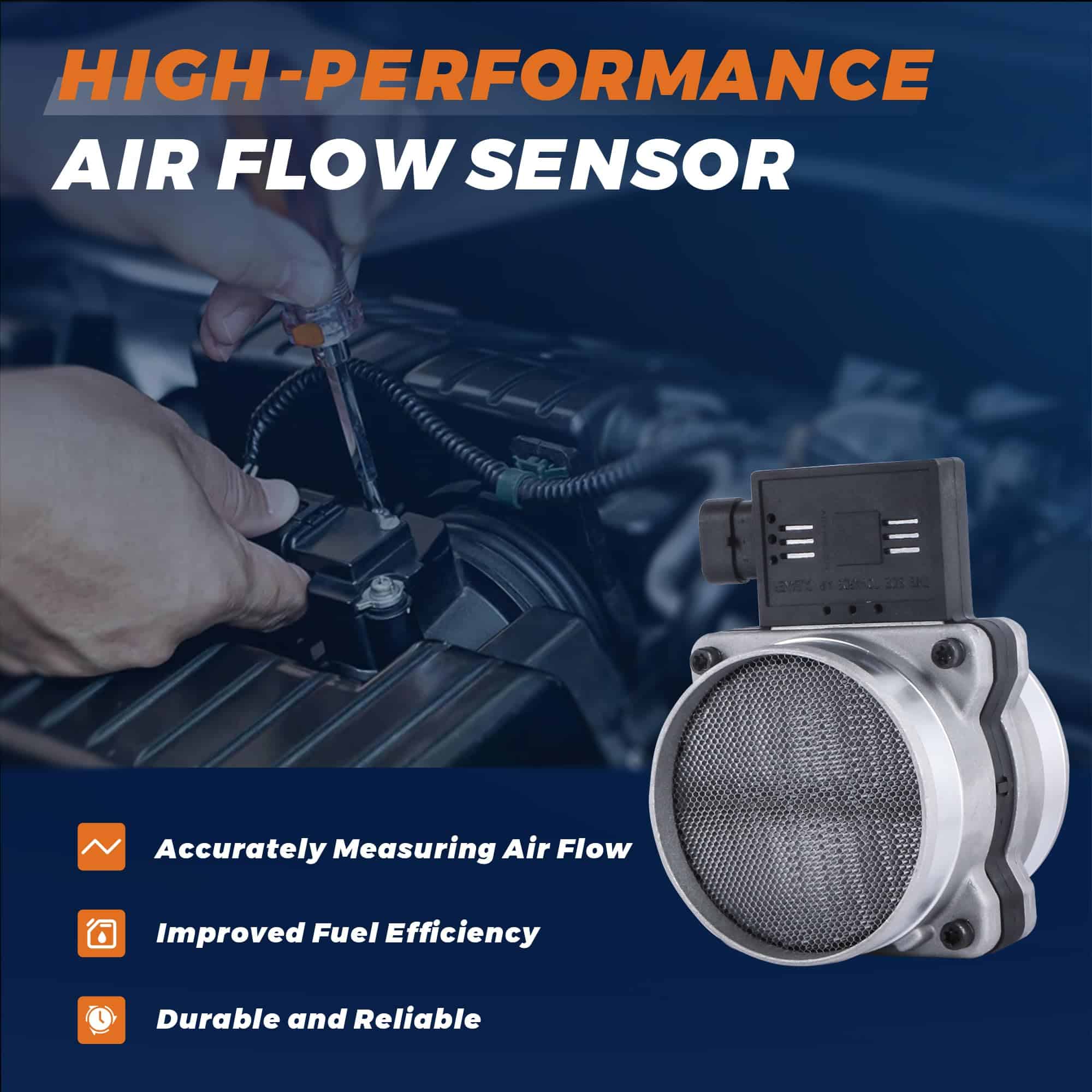Medidor de flujo de aire masivo MAF Sensor 25008307 - Imagen 3