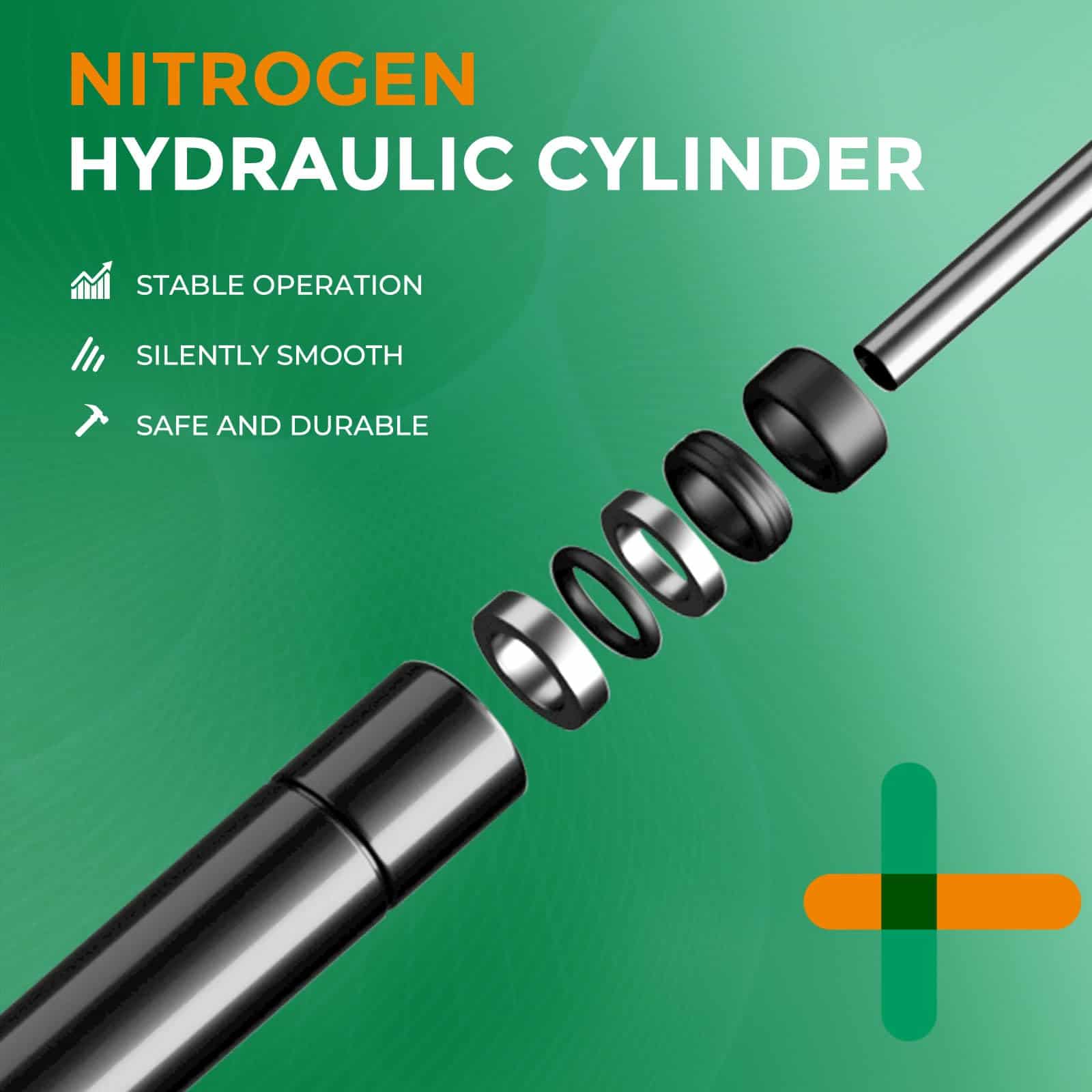 Amortiguador de resorte de gas HUOPO de 23 pulgadas 200 - Imagen 6