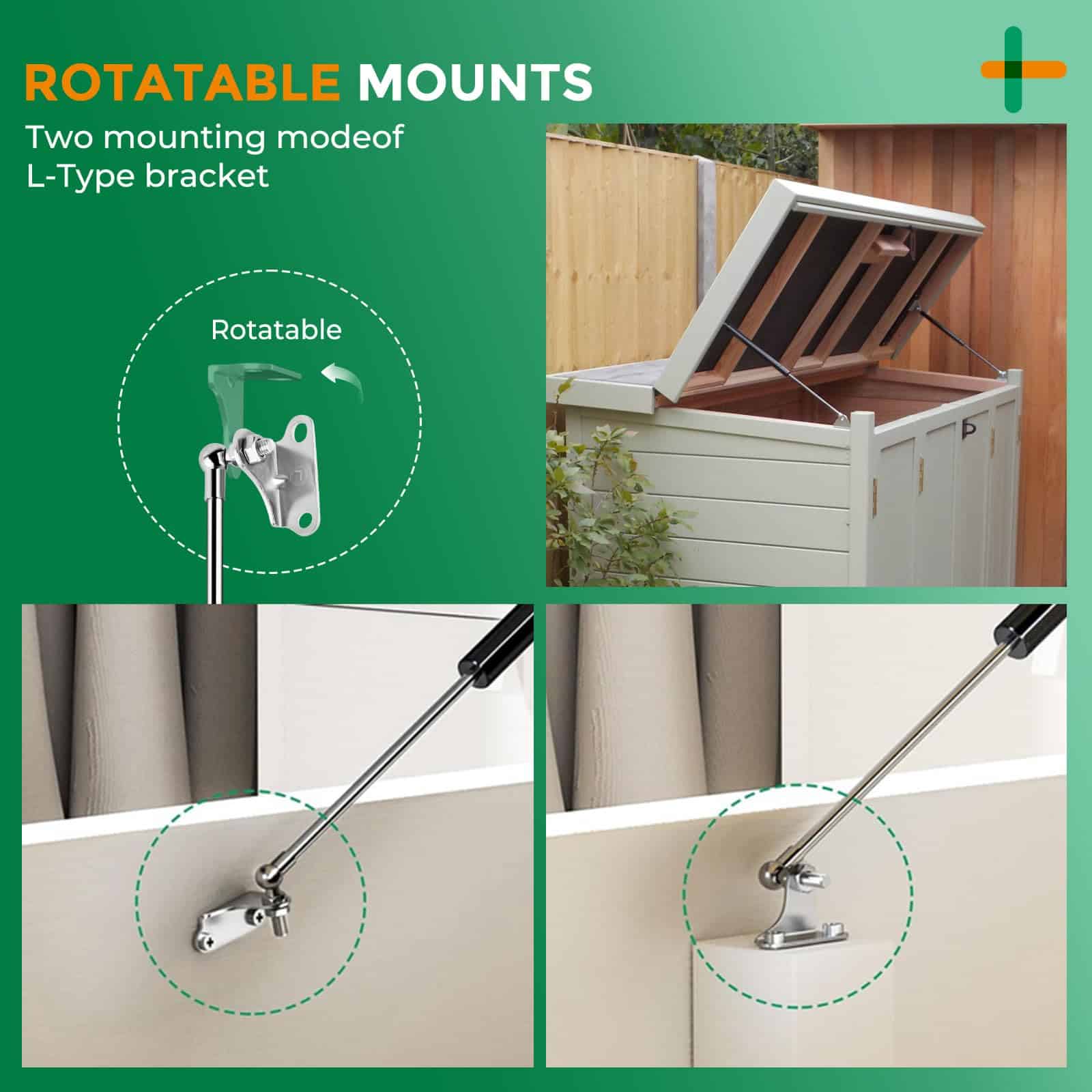 Amortiguador de resorte de gas HUOPO de 23 pulgadas 200 - Imagen 7