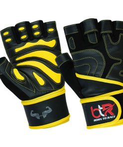 Guantes de Levantamiento de Pesas BTR BORN TO -Amarillo