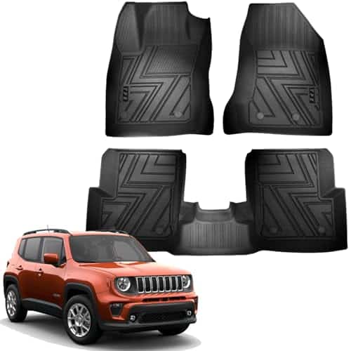 Tapetes para Piso KEYOOG Compatible con Jeep Renegade