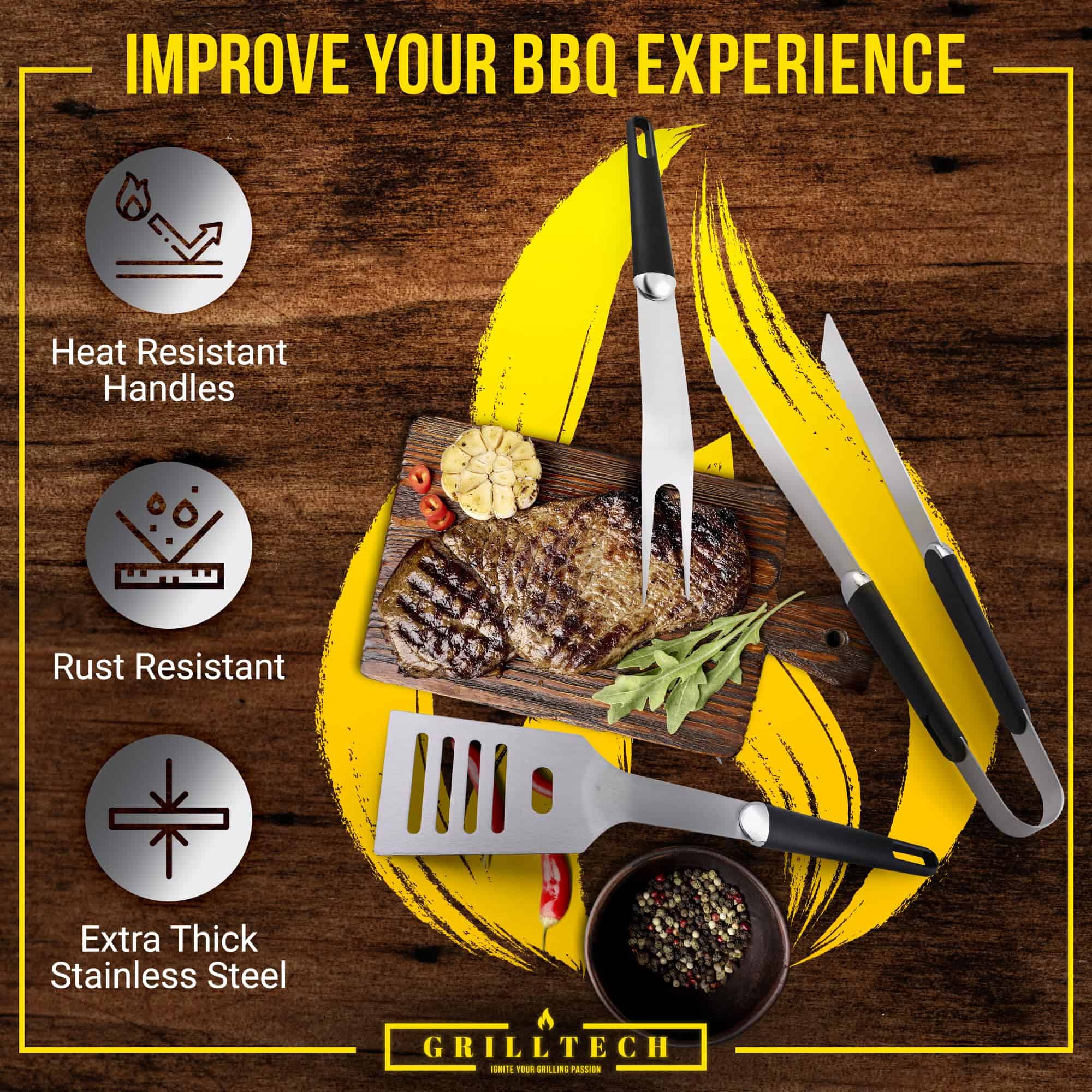 Set de Parrilla Grilltech Accesorios para Parrilla - Imagen 4