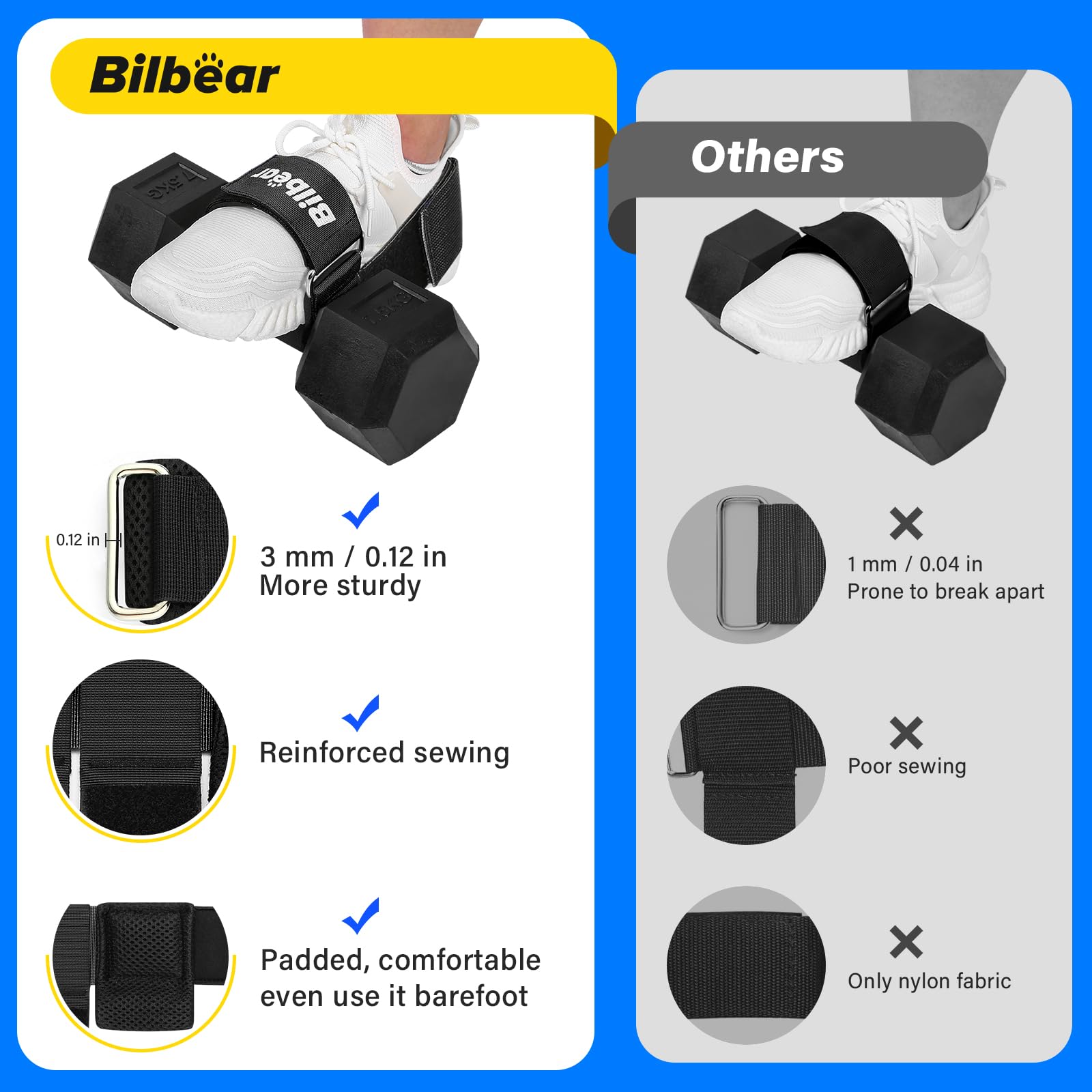 2Pcs Correa Entrenadora de Tibialis para Ejercicios de - Imagen 7