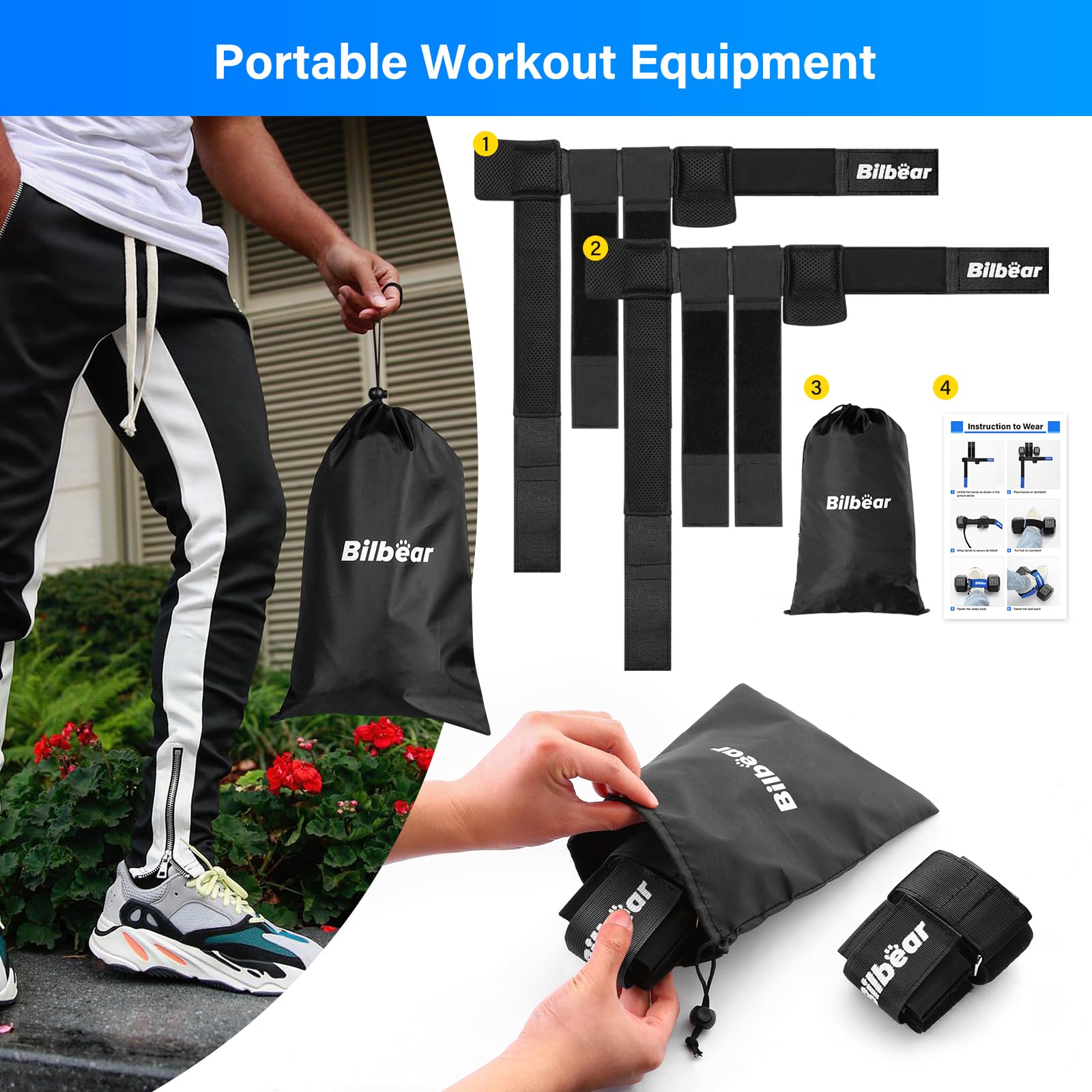 2Pcs Correa Entrenadora de Tibialis para Ejercicios de - Imagen 8