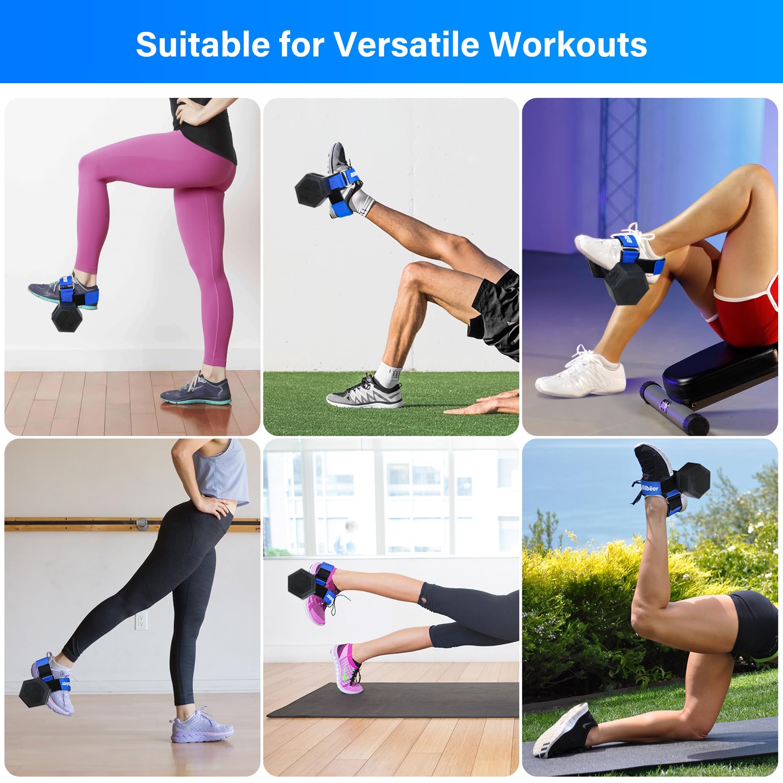 2 Pcs Correa Entrenadora Tibial para Alivio de Dolor de - Imagen 4