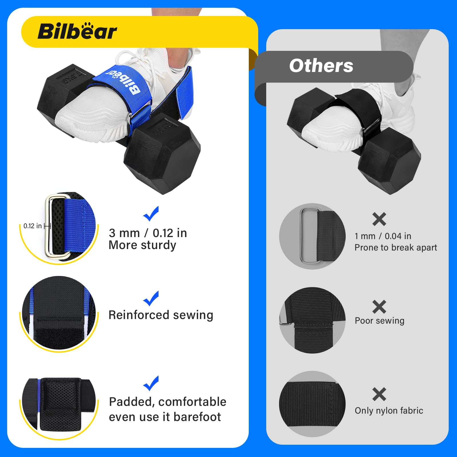 2 Pcs Correa Entrenadora Tibial para Alivio de Dolor de - Imagen 7