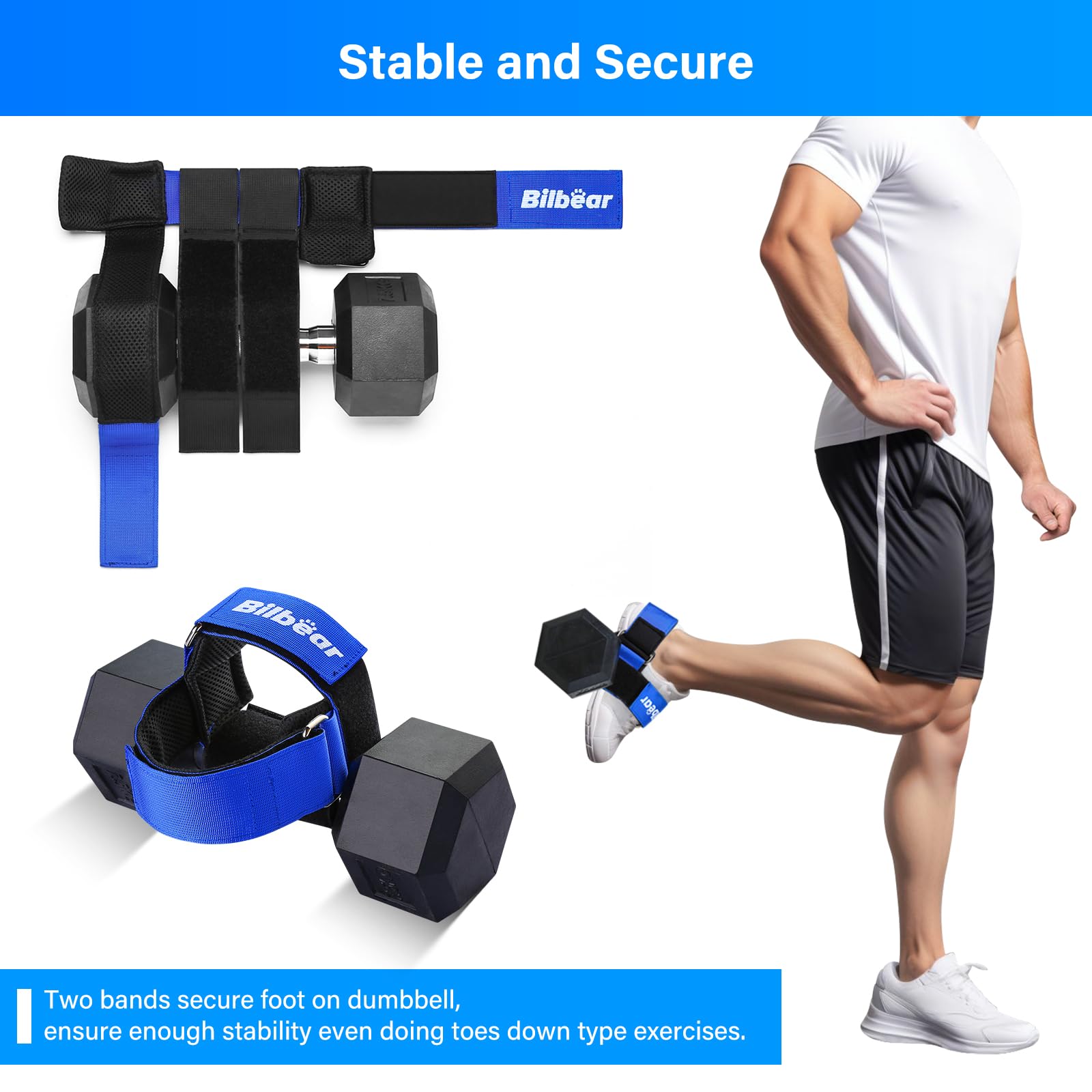 2 Pcs Correa Entrenadora Tibial para Alivio de Dolor de - Imagen 3