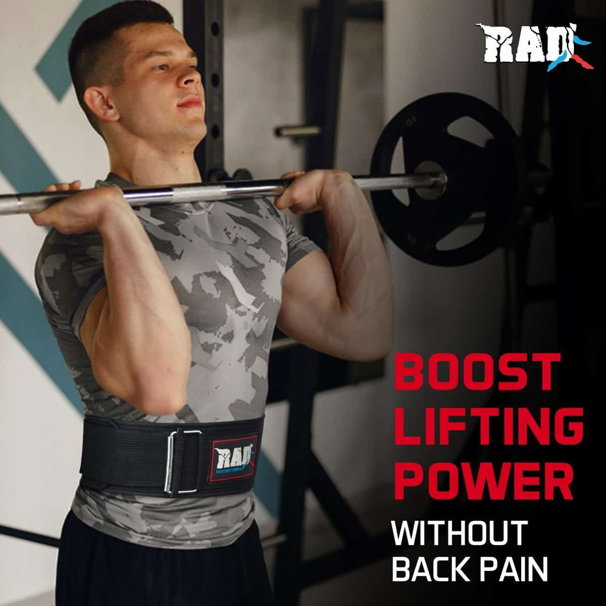 Cinturón de Levantamiento de Pesas Autobloqueante RAD - - Imagen 3