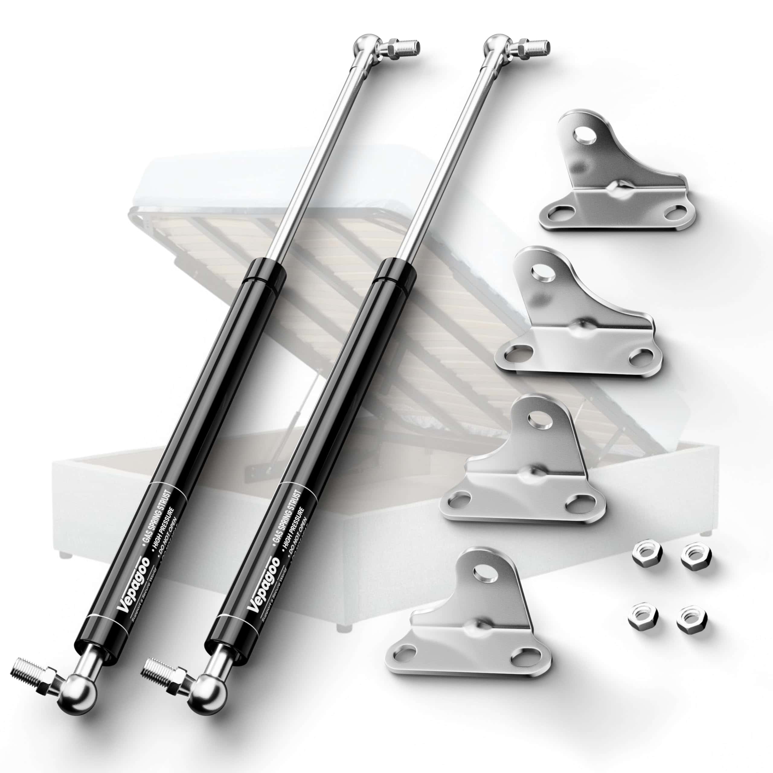 Vepagoo 28 Pulgadas Gas Strut 300 lb/1334N Resorte de