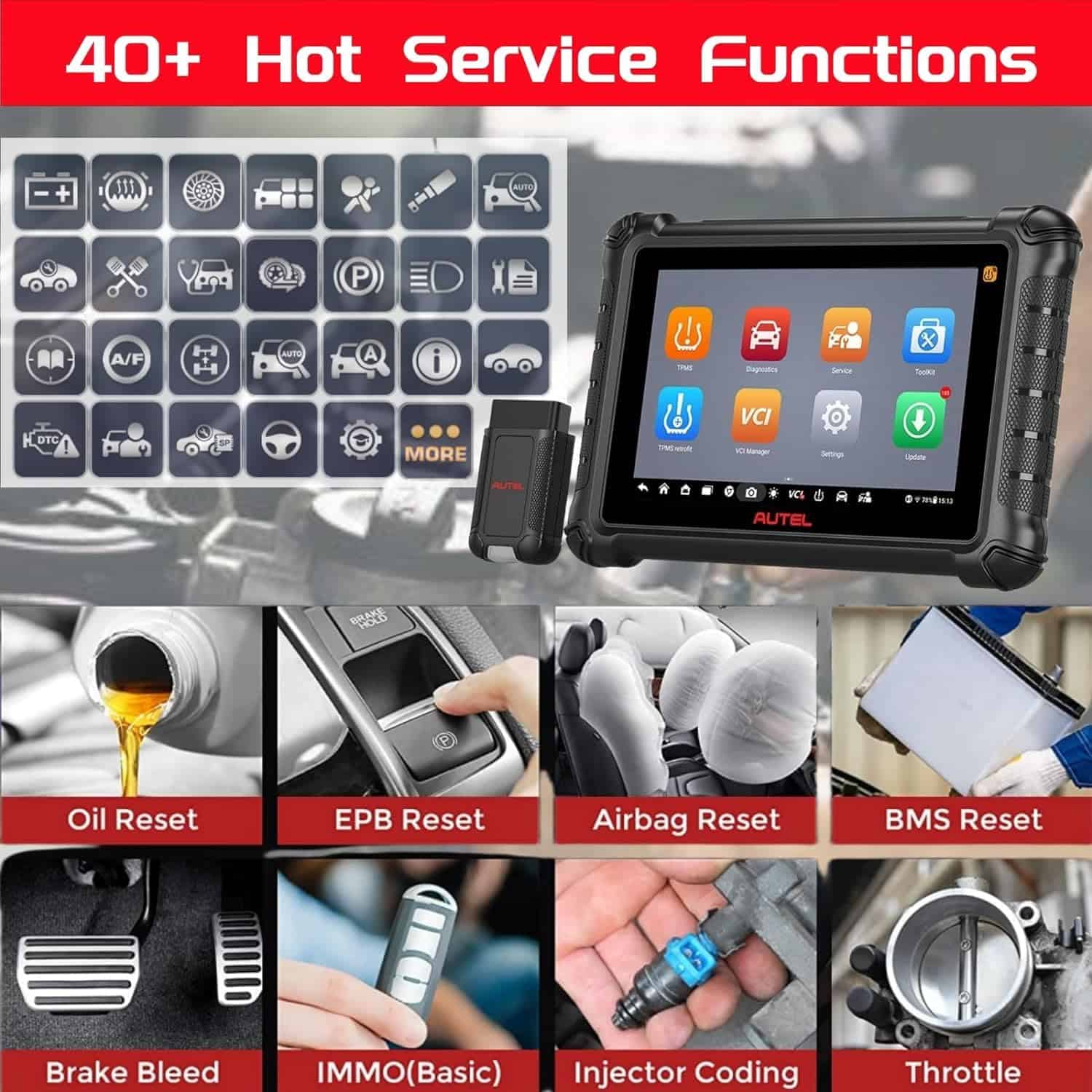 Autel MaxiTPMS TS900 Kit(4PCS MX Sensors Valued $120) Autel - Imagen 6