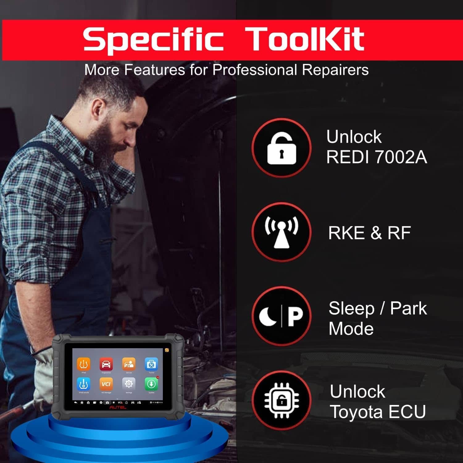 Autel MaxiTPMS TS900 Kit(4PCS MX Sensors Valued $120) Autel - Imagen 8