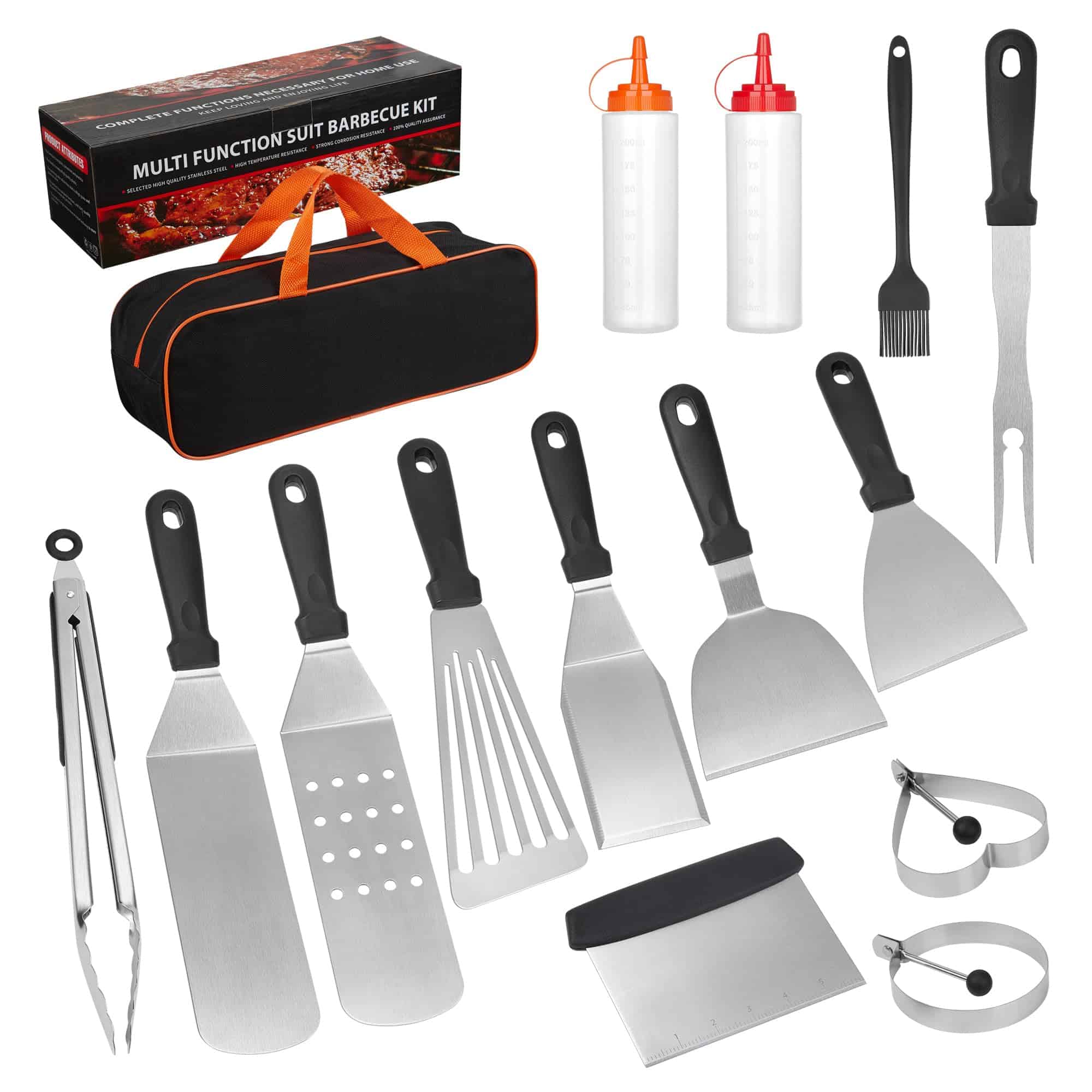 Kit de Accesorios para Plancha de Parrilla, 15 Piezas de