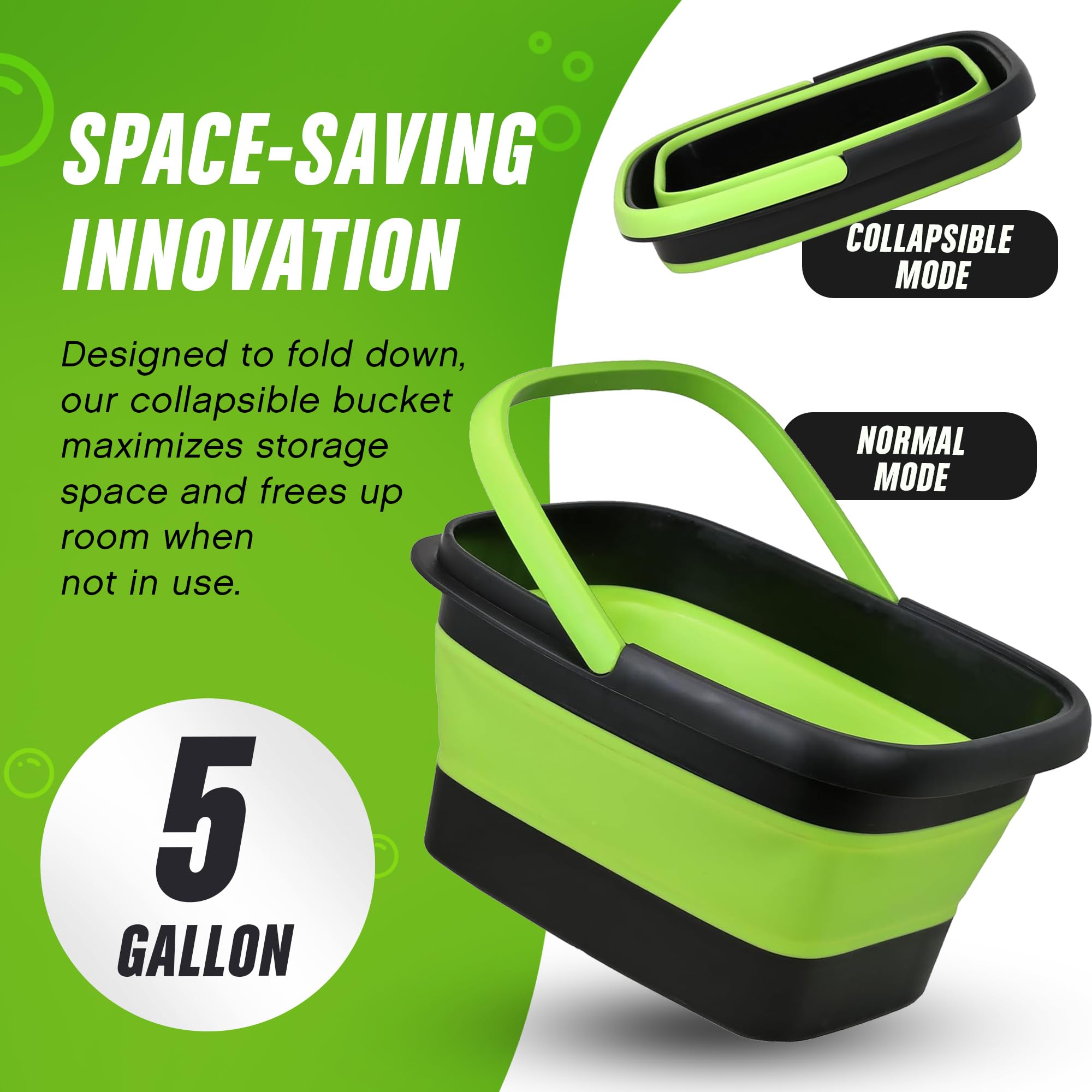 Balde Plegable - Balde de Lavado de Coche Plegable, - Imagen 7