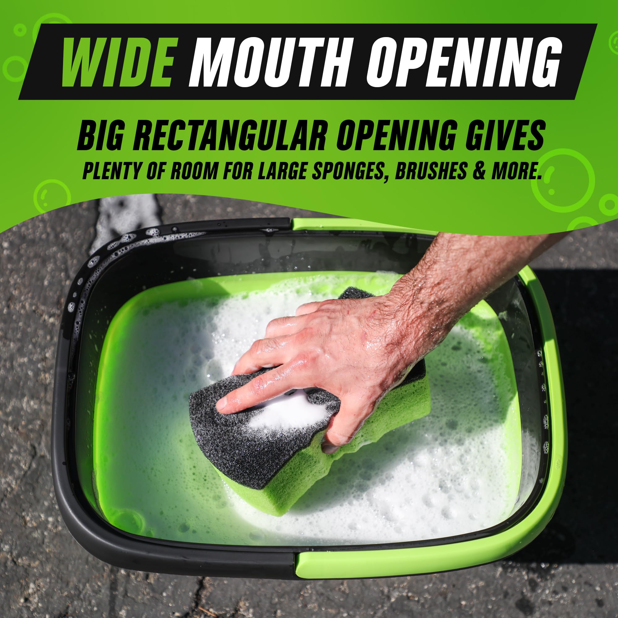 Balde Plegable - Balde de Lavado de Coche Plegable, - Imagen 4
