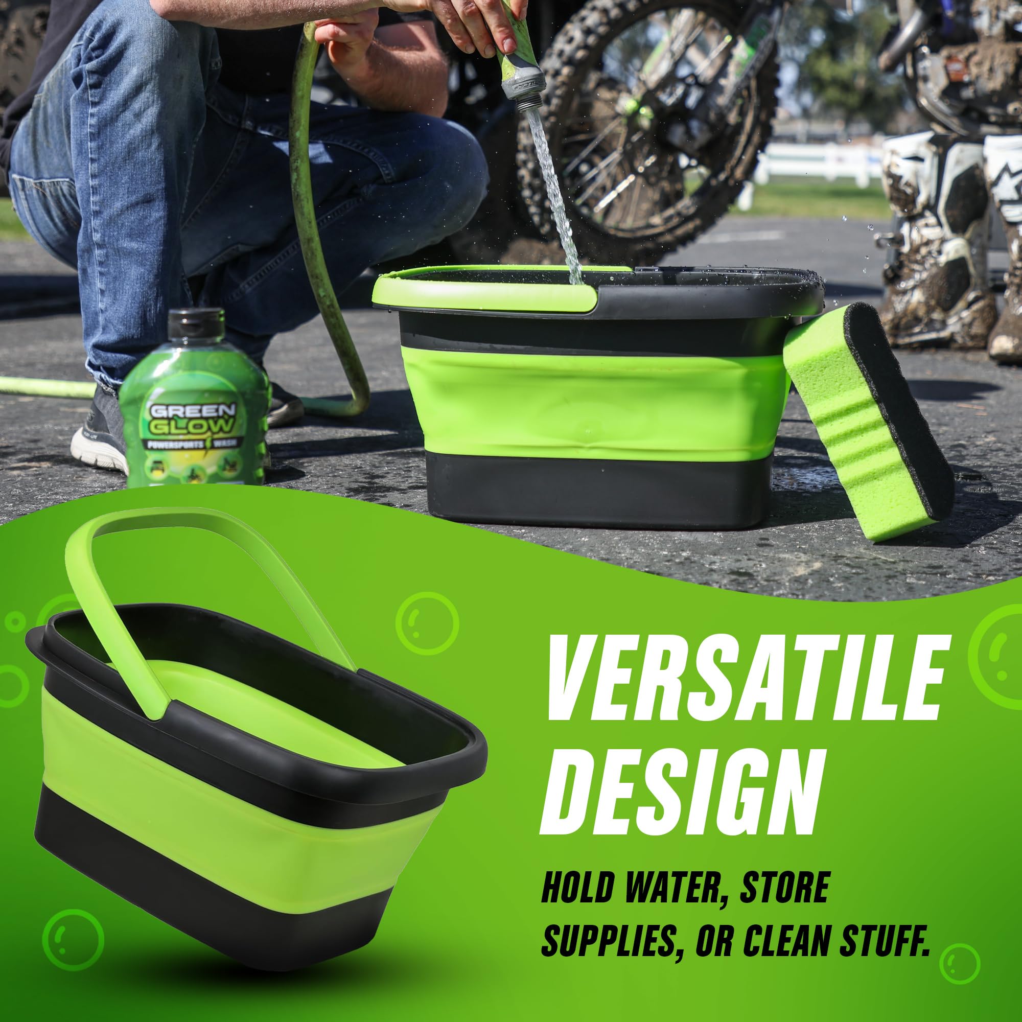 Balde Plegable - Balde de Lavado de Coche Plegable, - Imagen 5