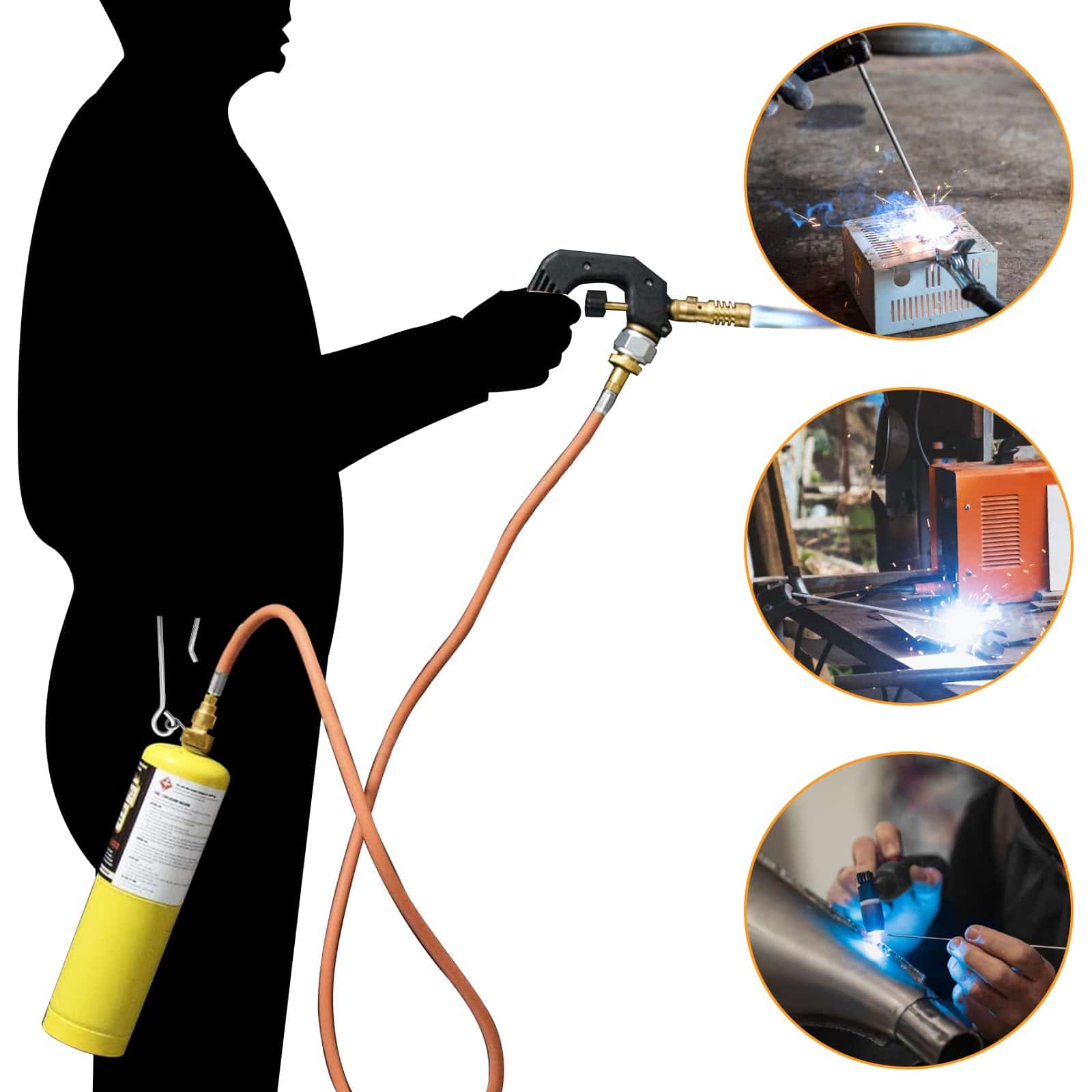 Juego de manguera RTMMFG para antorchas de gas MapPro y - Imagen 5