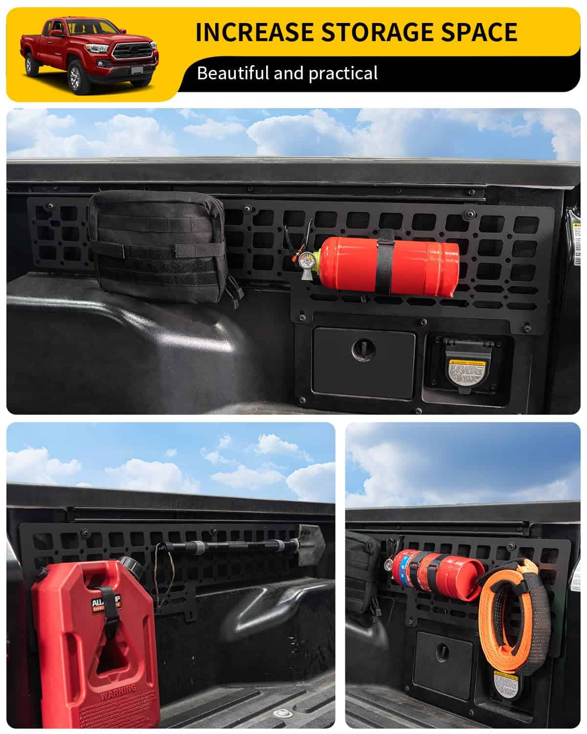 Panel Molle Lateral Maxzina Compatible con Toyota Tacoma - Imagen 4
