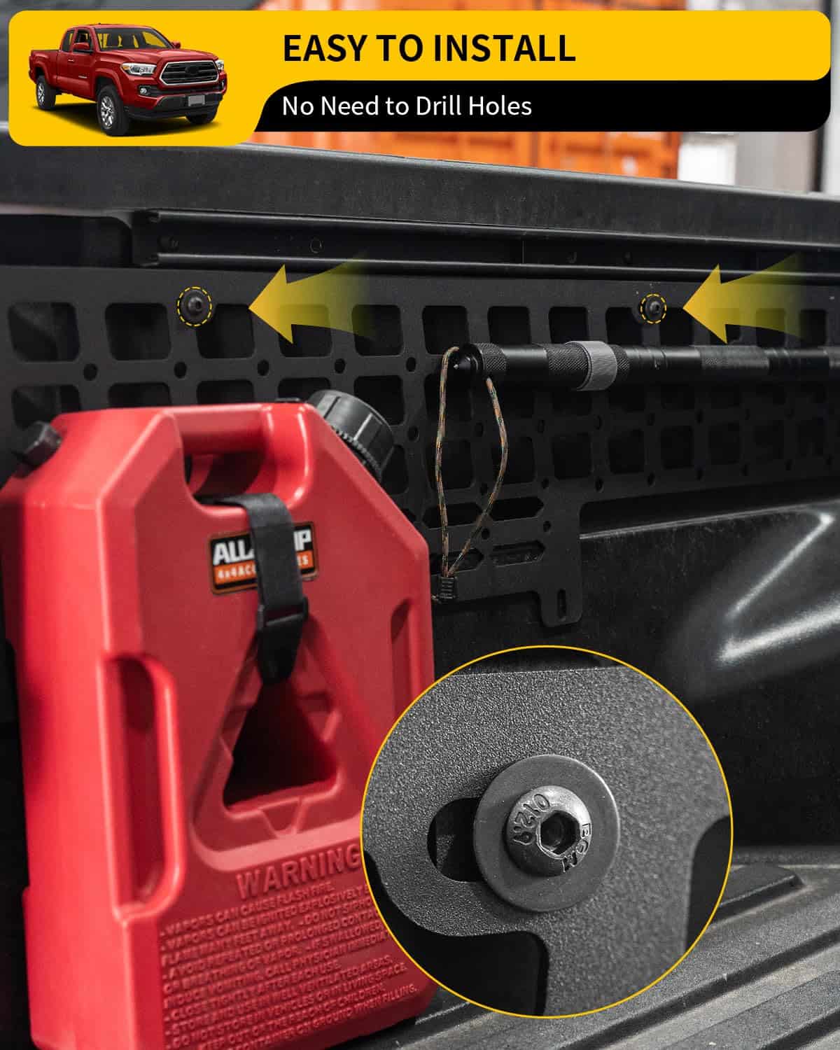 Panel Molle Lateral Maxzina Compatible con Toyota Tacoma - Imagen 5