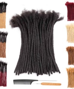 Extensiones de Dreadlocks de Pelo Humano Real de 0.2cm y