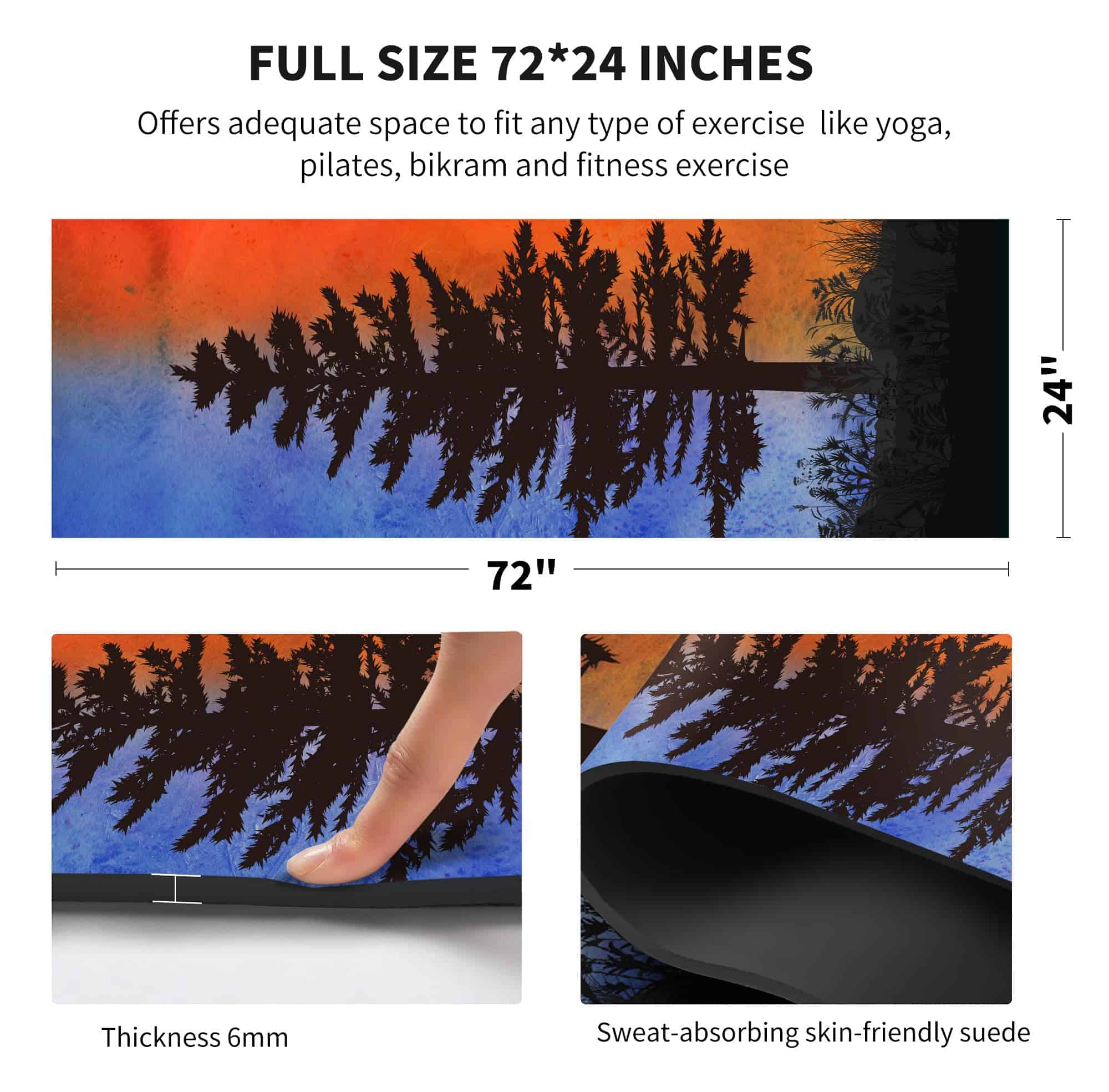 Tapete de Yoga nuveti Estampado Extra Grueso TPE -CangSong - Imagen 4