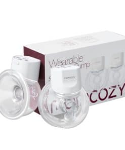 Extractor de leche manos libres Momcozy -Blanco acogedor