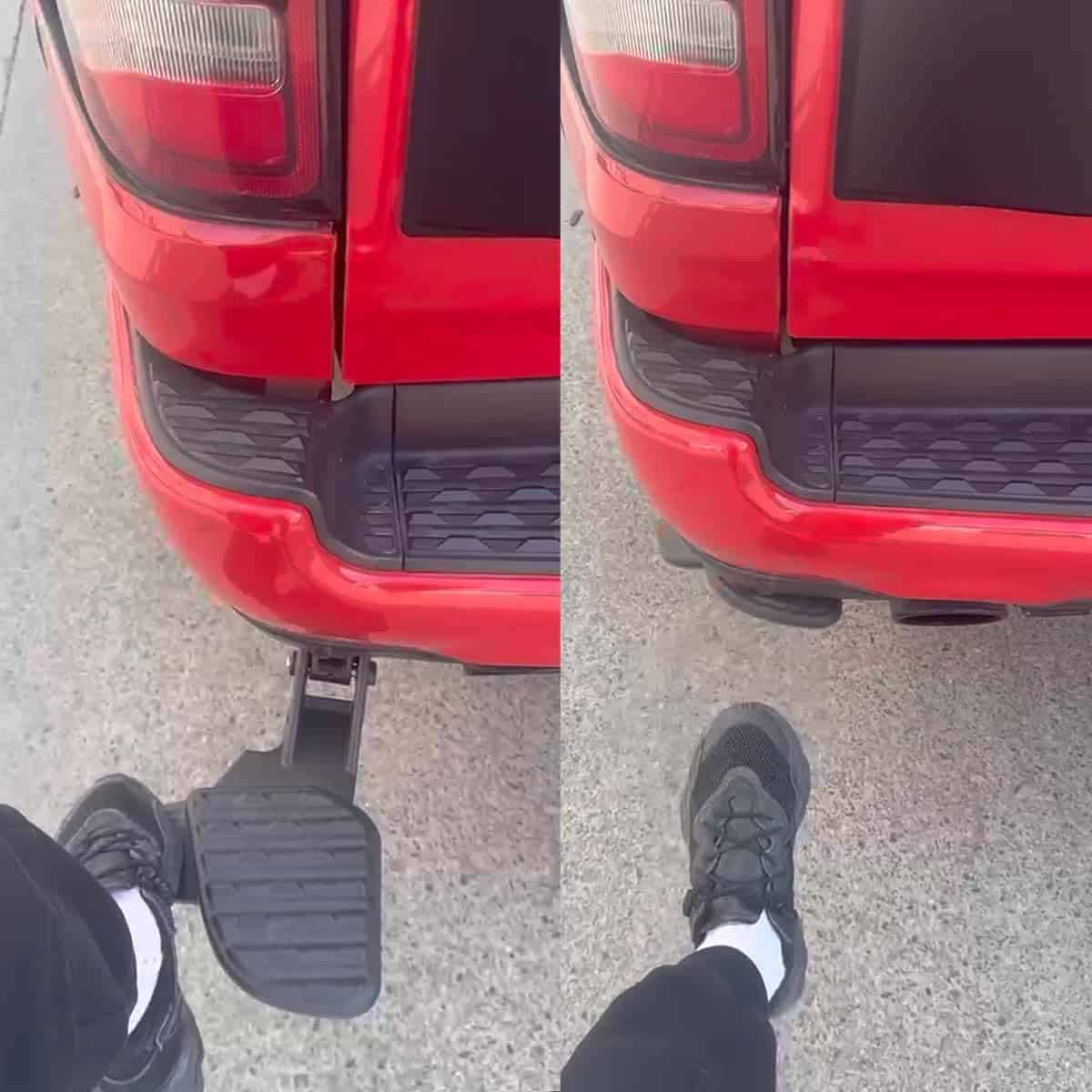 Paso de Cama de Camión Retráctil con Bumper Trasero