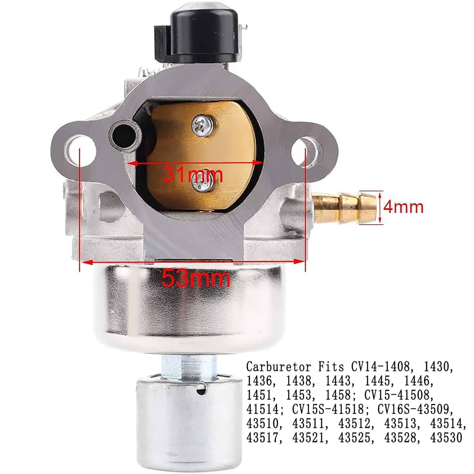 Carburador Compatible con 12 853 93-S 42 853 03-S para - Imagen 3