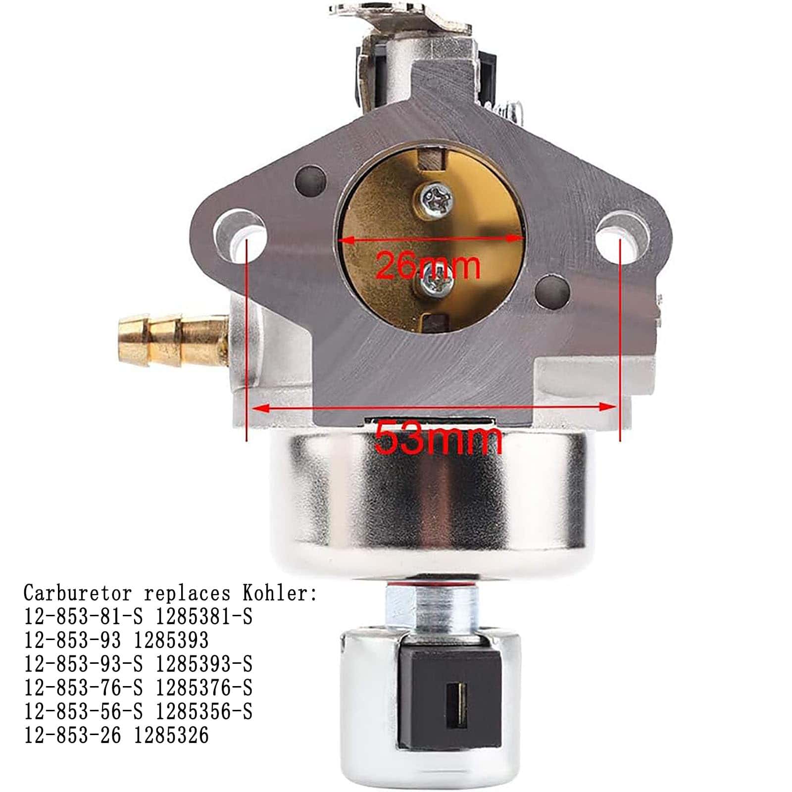 Carburador Compatible con 12 853 93-S 42 853 03-S para - Imagen 4