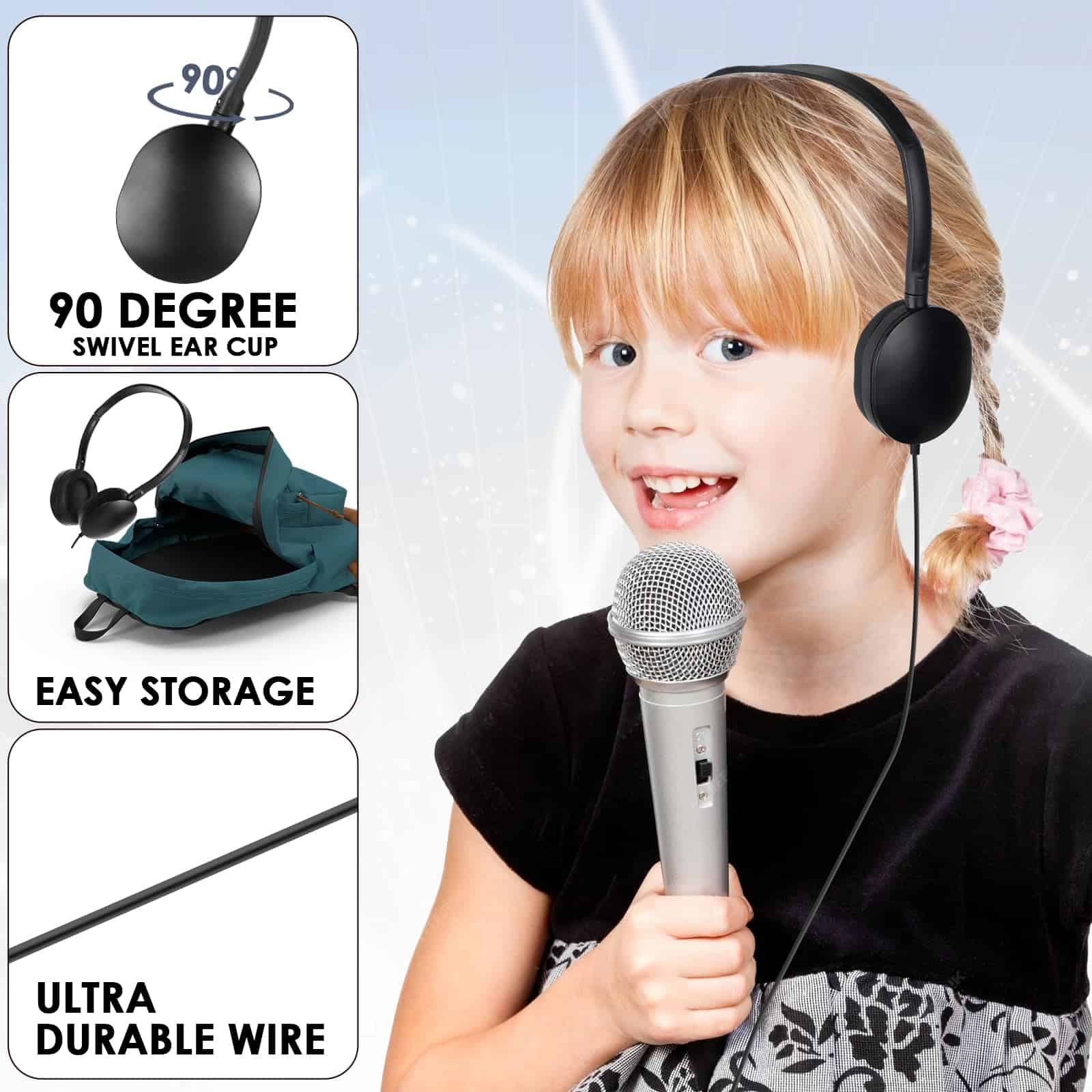 Auriculares de aula para niños a granel, paquete de 100 - Imagen 6