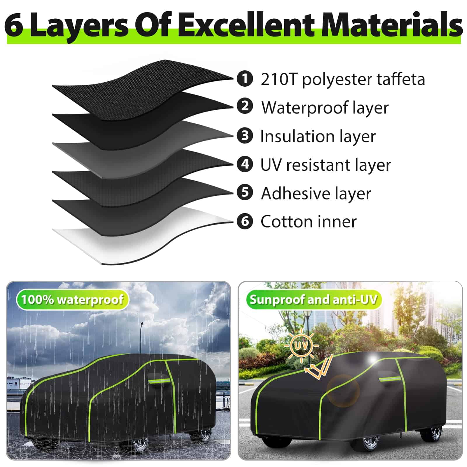 Cubierta de Coche Completa de 6 Capas para Land Rover Range - Imagen 3