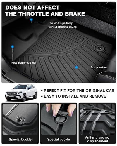 Tapetes para piso Powerty para 2023 2024 2025 Mercedes Benz - Imagen 4