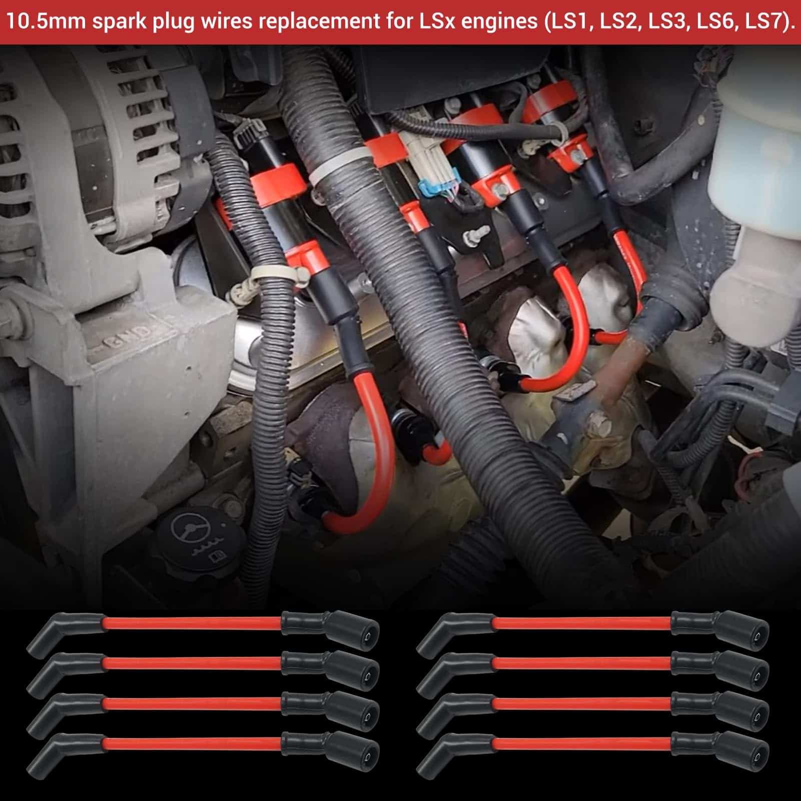 Conjunto de cables de bujías de encendido por calor DUEYU - Imagen 5