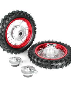 Ruedas SUNQIAO CRF50, Neumáticos y Tubo -Rojo